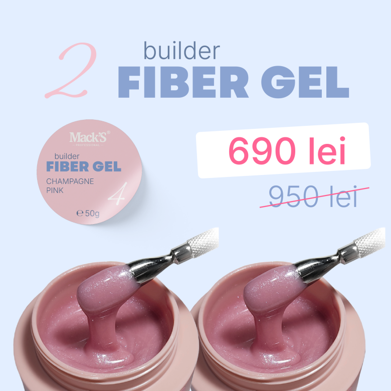 2X Fiber Champagne Pink 4/50g