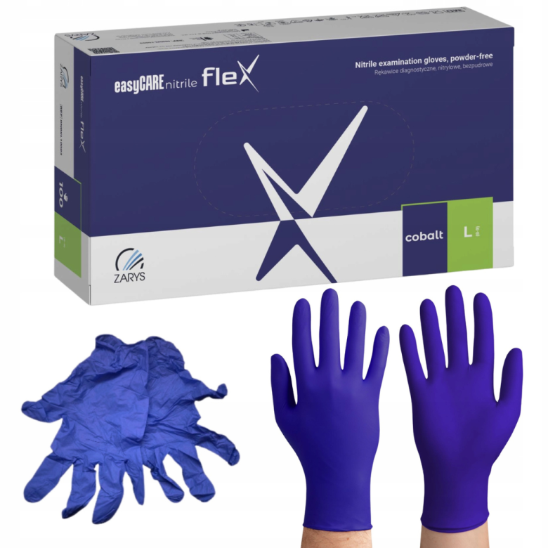 Manusi nitril de Zarys Violet,L,100 buc