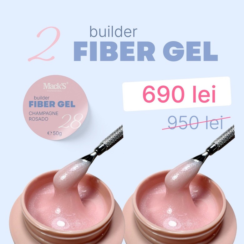 2X Fiber Champagne Rosado 28 /50g