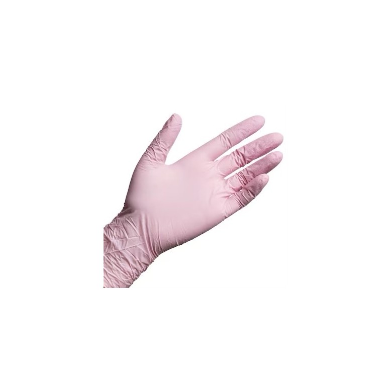Mănuși nitril pink large 50buc