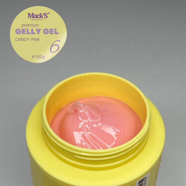 6 Candy Pink Gelly Gel 50 gr