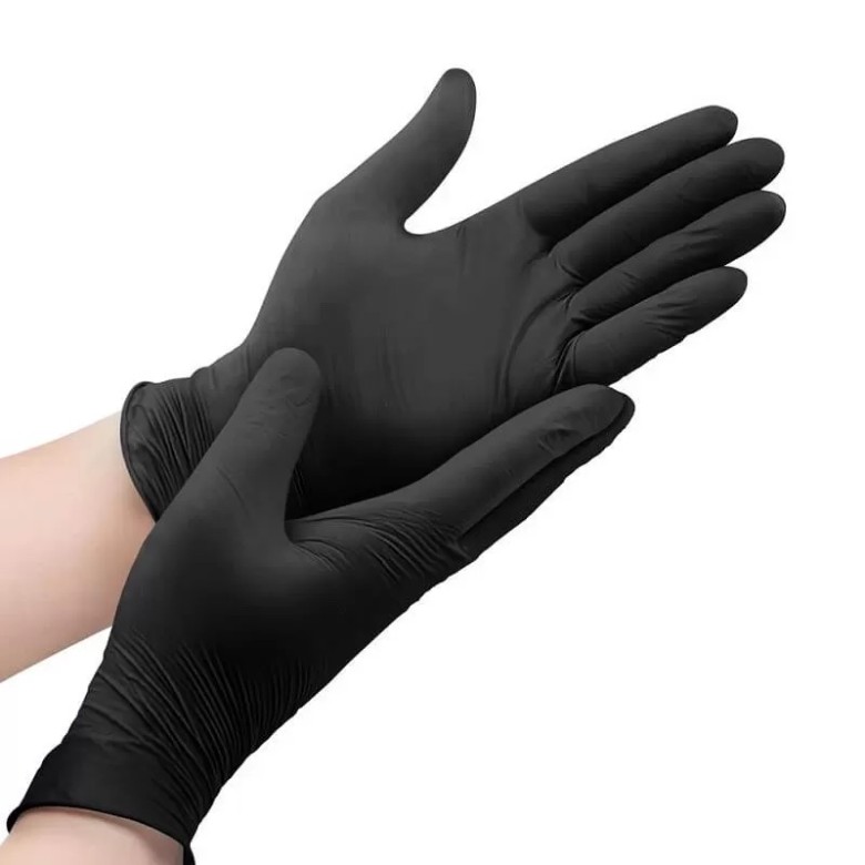 Manusi nitril, Kid Man, Black, S, 100 buc