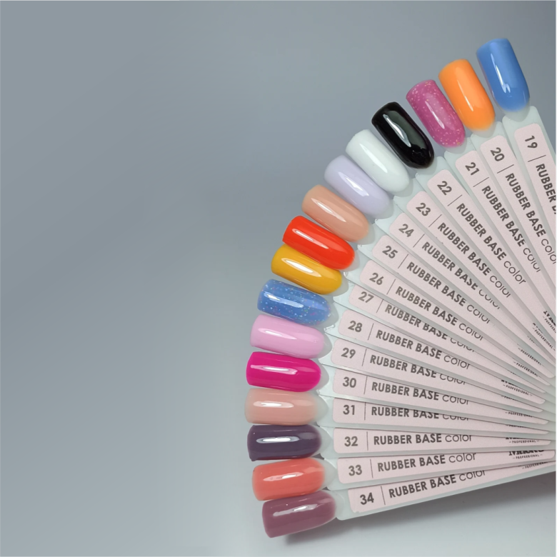 19 Color Rubber Base