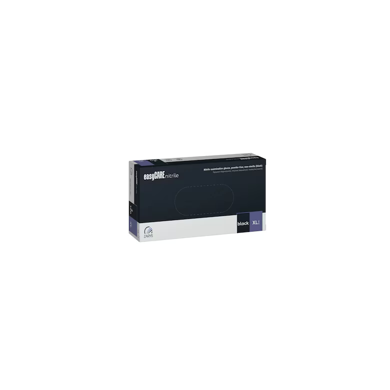 Manusi nitril de unica folosinta, Black, XL, 100 buc