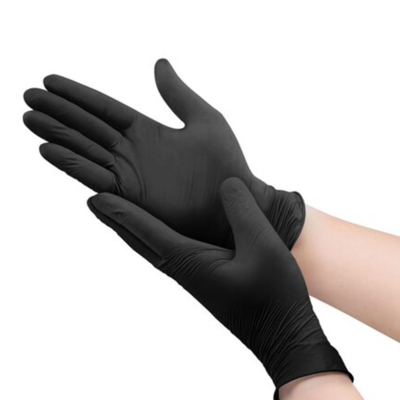 Manusi nitril, Kid Man, Black, M, 100 buc