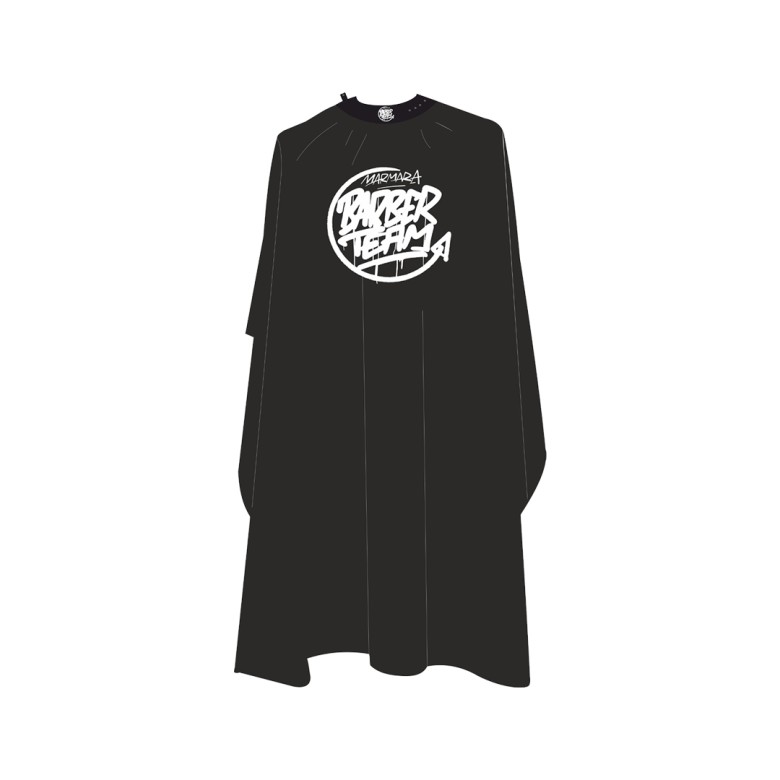 Barber Cape Team Pro Black