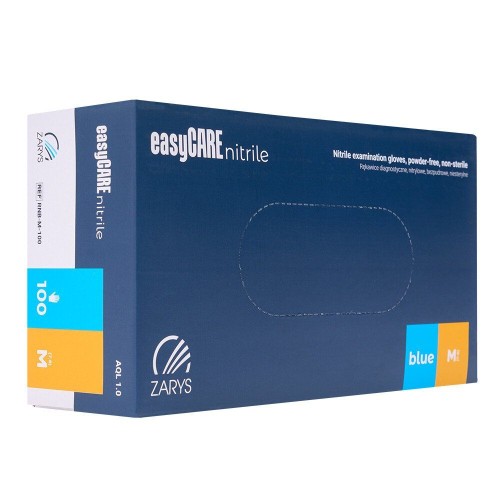 Manusi nitril de unica folosinta, Blue, M, 100 buc