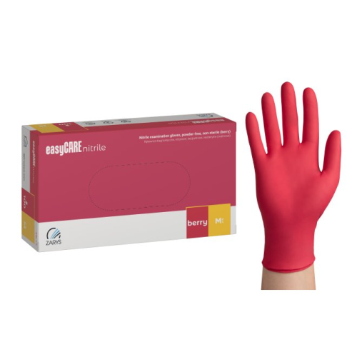 Manusi nitril de unica folosinta, Berry, M, 100 buc