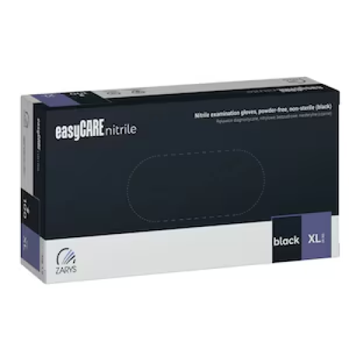 Manusi nitril de unica folosinta, Black, XL, 100 buc