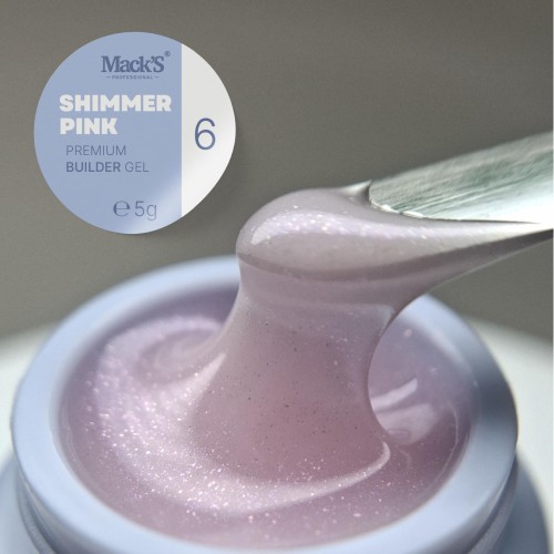 Shimmer Pink Nr.6,Premium Builder Gel 5g